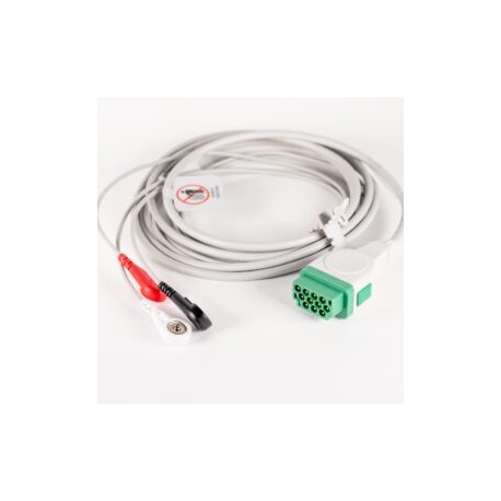 CABLE ECG G.E 11 pins 3 L SNAP AHA